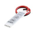 Mini 12V 24V LED Light Dimming 3 Keys Controller 4pin LEDs RGB Dimmer Connector for 2835 5050 LED Light Strip. 