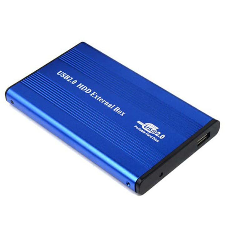 USB2.0 Hard Drive Disk Enclosure HDD External Box Case Caddy 2.5" IDE HDD With LED Light For Desktop Computer PC