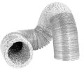 Scalable Aluminum Foil Ventilation Pipe 50/60/76/80/90mm Encrypted Smoke Tube Kitchen Exhaust Fan Hose for Parking Heater Outlet.