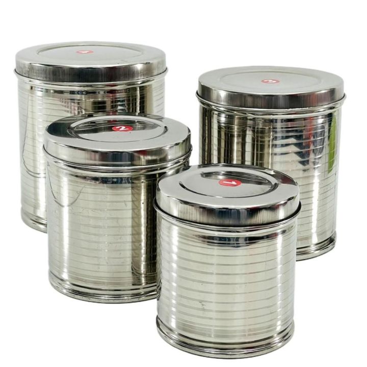 Heavy Silver Container Set / 4 Pieces Containers / No 1 Quality ...