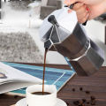New Aluminum Moka Pot Household 50ml-600ml Latte Stove Classic Coffee Maker Espresso Percolator Coffee Extraction Pot. 