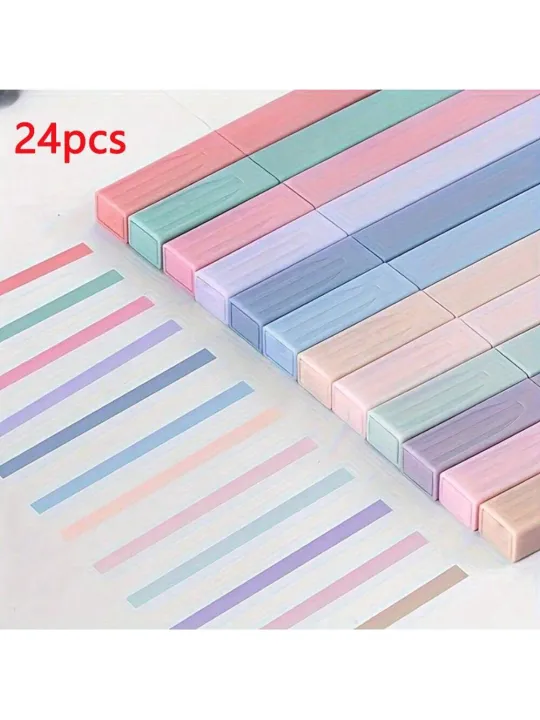 12/6/24-Piece%20Pastel%20Highlighter%20Set%20-%20Ink-Free%20&%20Smudge-Proof%20for%20Journals,%20School%20Supplies,%20Office%20-%20Easter%20%20for%20Teens,%20t%20-%20Image%206