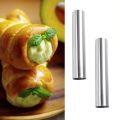 1/6Pcs DIY Horn Croissants Mold Cake Baking Moulds Cannoli Screw Tubes for Cake Bread Pastry Baking Mold Party Kitchen Tool. 