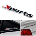 3D Metal Chrome Silver Auto Car Trunk Racing Sport Word Letter Logo Car Stickers Emblem - Bike Stickers.
