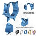 1 Pairs Stainless Steel Hinged Hoop Earrings For Men, Punk Spike Earrings.