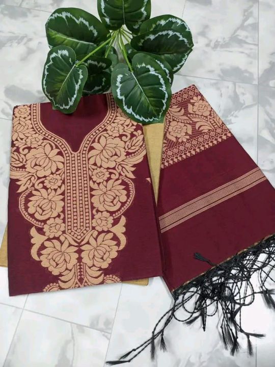 Half%20silk%20Tat%20jamdani%20three%20pis%20for%20women%20-%20Image%205