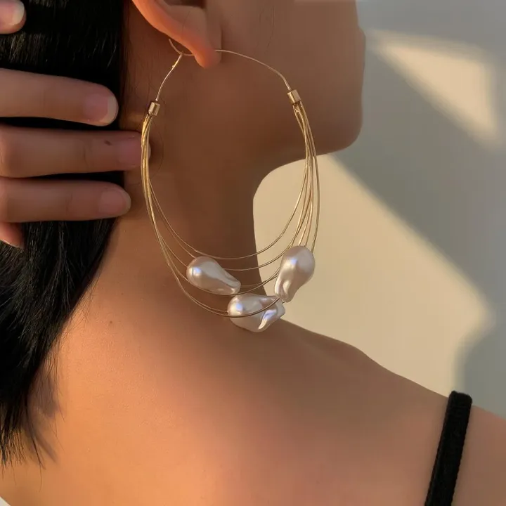 Imitation%20Pearl%20Big%20Hoop%20Earrings%20for%20Women%20Layered%20Large%20Circle%20Earrings%202020%20Fashion%20Jewelry%20Trendy%20Wedding%20Earing%20Korean%20Girl%20-%20Image%202