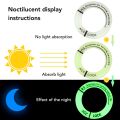 Night Luminous Car Ignition Key Ring Stickers Auto Motorcycle 3D Decals Decoration Key Fluorescent Circle. 