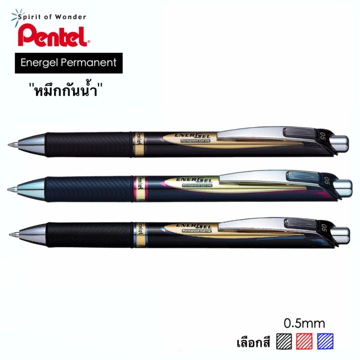 Pentel gel pen Pentel energel permanent "waterproof ink" 0.5mm