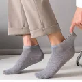 8 Pairs Women/Men Boat Socks Invisible Low Cut Silicone Non-slip Summer No-show Ankle Socks Solid Color Casual Breathable. 
