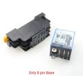 8 Pin Relay Socket Base Holder 8 Pin Screw Terminals Power Ralay Connector for 10 ampere transparent 12V and 220V Relay. 