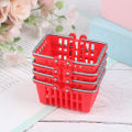 Dollhouse Miniature Shopping Basket Toys Kids Mini Supermarket Shopping Hand Basket Model Doll House. 