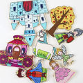 Wooden Montessori Kids Logical Thinking Game Shape Matching Toys 3D Puzzle Space Imagination Training Board Educational Toys. 