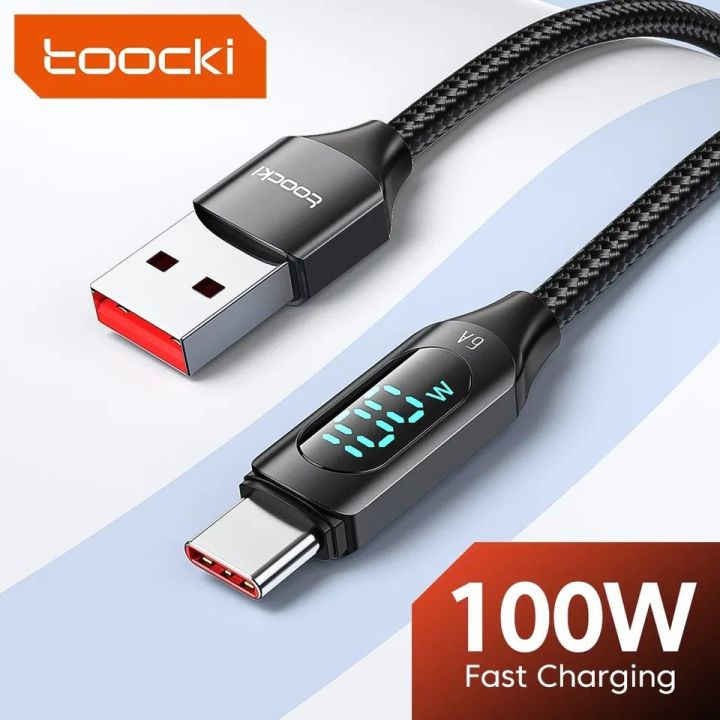 Huawei%20Honor%20Xiaomi%20Samsung%20Super%20Charge%20Fast%20Charging%20USB%20C%20Charger%20Data%20Cable%20Wire%20Cord%201m%202m%20%20Toocki%20100W%20USB%20Type%20C%20-%20Image%206