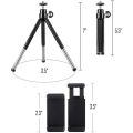 Mini Tripod with Smartphone Holder - Compatible with All iPhone & Android Smartphones. 