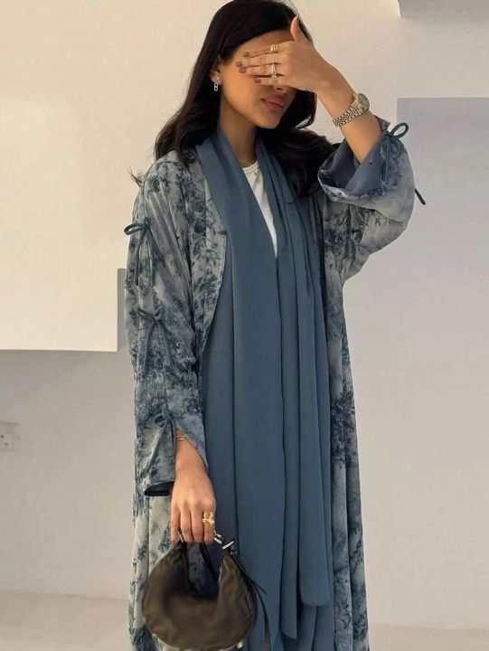 Middle%20Eastern%20Women%20cardigan%20Loose%20Tie%20Dye%20Abayas%20Casual%20Kaftan%20Arabian%20Maxi%20Dress%20Full%20Sleeve%20Open%20Front%20Jilbabs%20Without%20Hajib%20-%20Image%204