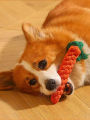 Hot rope knot grinding teeth resistant hand-woven animal cotton rope small and medium-sized dog pet dog toys.