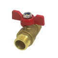 1/2"Garden Hose Shut Off Valve Full Flow Heavy Duty Brass External Butterfly Valve Right Angle Valve Threaded Water Heater Valve. 