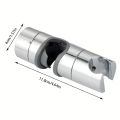 Universal Shower Head Holder Adjustable 18~25mm ABS Chrome Shower Rail Holder Bathroom Accessories Shower Mounting Brackets Univ.