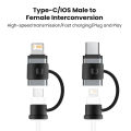 USB C Adapter USB Type C to Lightning Female Converter For IPhone 15 14 13 Lightning Charger Mobile Accessories.