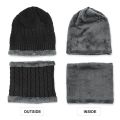 Winter Knit Beanie Woolen Cap Hat Woolen Neck Warmer Scarf Set for Men & Women - set of 2 outdoor winter clothing set, stretchable wool knit set, lightweight winter head and neck cover, gift winter accessory set (No Color Choice). 