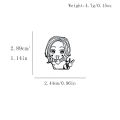 Japanese Anime Girls Oosaki Nana Character Enamel Brooches Backpack Hat Badge Clothes Lapel Pins For Fans Christmas .