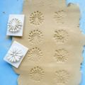 2Pcs Boho Wildflower Clay Stamps Dandelion Flower DesignTexture Molds for Polymer Clay Pottery Ceramic Decor Crafts.
