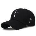 Unisex Graffiti Baseball Cap Hiphop Outdoor Sun Hat Adjustable Cross Embroidery Baseball Cap for Men Women. 