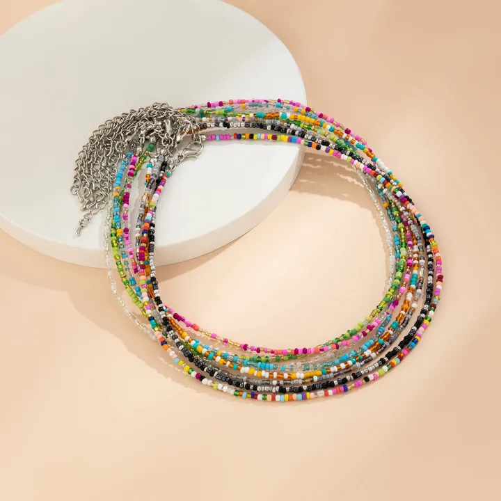 Lacteo%20Bohemia%20Multicolour%20Acrylic%20Seed%20Beads%20Necklace%20Women%20Handmade%20Strand%20Beaded%20Choker%20Short%20Neck%20Chain%20Simple%20Jewelry%20Party%20-%20Image%206