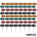50/100pcs Buffing Wheel Rotary Tool Mini Drill Abrasive Brush For Dremel Rotary Tool Accessories Watch Jewelry Polish Buffer Kit. 