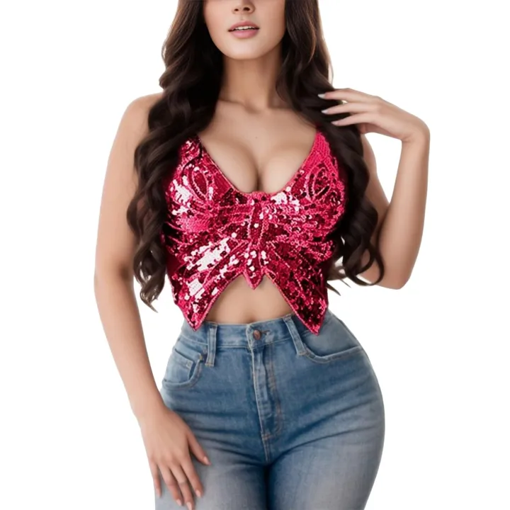 New%20Ladies'%20Dance%20Performance%20Tops%20Fashionable%20Belly%20Dance%20Bras%20Women%20%20Stage%20Costume%20Creative%20Butterfly%20Design%20Bras%20Top%20-%20Image%204