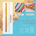 Crochet Hook Set Crocheting Kit Crochet Hooks for Starters with Stitch Markers Blunt Hand Sewing Needles for DIY Kniting Craft. 