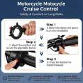 Motorcycle Cruise Control Throttle For High Grade Aluminum Lock Assist Retainer Universal Wrist Grip Handle Bar. 