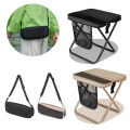 ✰✪Foldable Backpack Stool Portable Folding Stool With Carry Bag Lightweight Mini Easy Carry Outdoor Chair For Travel For Travel. 