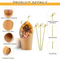 50Pcs French Fries Holder Disposable Kraft Paper French Fry Cup Charcuterie Cup Snack Dessert Potato Chips Box Party Supplies. 