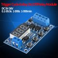 DC 5V-36V Trigger Cycle Delay Timer Switch Turn On Off Relay Module with LED Display Adjustable Timer Module. 