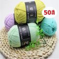 🇹🇭Thai (YM) milk cotton yarn 4ply/ 50 color, weight 50g, yarn for creating beautiful clothes pattern. 