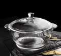 DELISOGA Glass Serving Bowl Glass Bowl with lid Serving Bowls with lid for Rice and Boiling Food 1 later Pack of 1. 