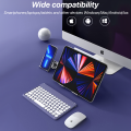 Bluetooth Keyboard and Mouse with Spanish Portuguese Russian Hebrew French Arabic Wireless Keyboard for iPad Tablet Laptop.