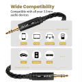 KBEAR AUX08 8 cores  HiFi AUX earphone Audio Cable Speaker cable 3.5mm Male to Male Aux Cable For Phone Headphone Car MP3. 