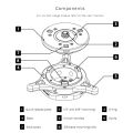 IFOOTAGE Seastars Q1S Quick Release Baseplate System,Tipod Screw Mount,Quick Know Down Tool Accessory 9kg Max Load (1 Top Plate and 1 Base). 