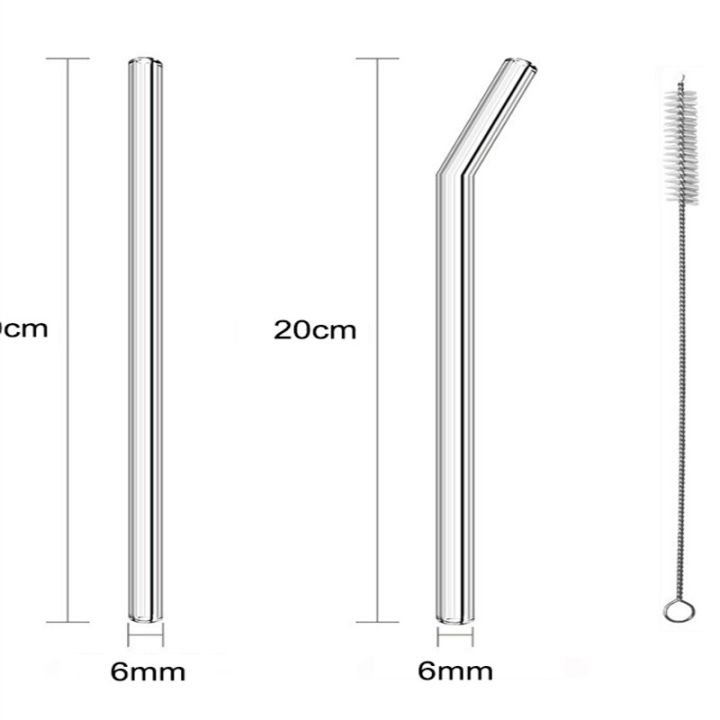 20cm%20Glass%20Smoothie%20Straw%20Reusable%20Clear%20Drinking%20Straws%20Environmental%20Protection%20Straw%20Accessories%20Straw%20Brush%20Glass%20Pipe%20-%20Image%203