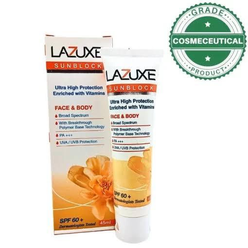 LAZUXE sunblock FACE &BODY SPF 60