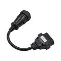 Truck OBD2 16pin Female OBD Extension Cable For SCANIA Truck 16 Pin Male OBD2 Connector Suitable Scanner Diagnostic Tool. 