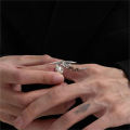 Cyberpunk Alien Irregular Ring Unisex Hip-hop Exaggerated Opening Rings Carnival Accessories. 
