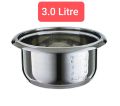 Kiam rice cooker stainless steel inner pot (3.0 litre).