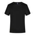 Quick-drying Men Running Shirts Fitness Compression Gym Polyester Sports T-shirt Black 2023 Workout Training Muscle Fit Clothing. 