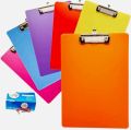 PVC Fiber Non Breakable Clip Board- Flexible Exam Board- School Board- Random Colors. 