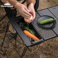 CAMPINGMOON CK-11 Outdoor Camping Travel Picnic Cutlery Utensil Stainless Steel Food Container Vegetable Box. 