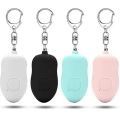 Personal Alarm LED Flashlight Rechargeable Whistle Security Alarm Keychain for Night Running Traveling Elderly Travelling 130dB.